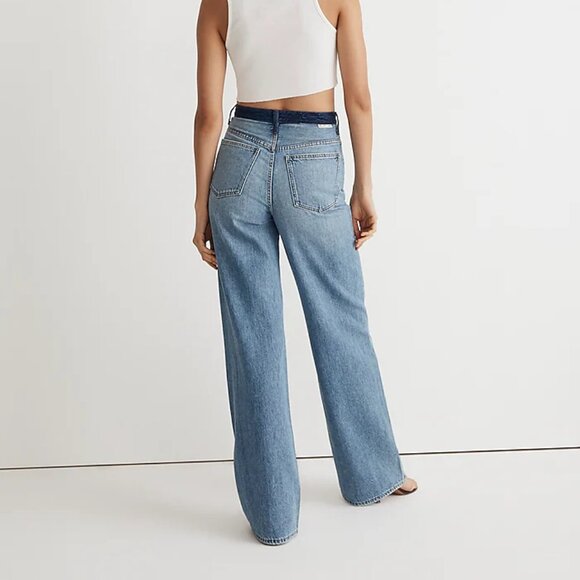 RARE - Madewell x Molly Dickson Double-Waistband Straight Jeans - NWT - Size 29 - Picture 3 of 5
